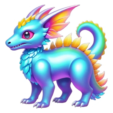 Epic complex detailed aesthetic-scenic-Fakémon-creature sticker