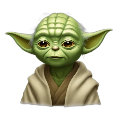 Yoda riendo sticker