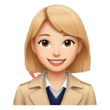 A youny womon with tokyo tower sticker