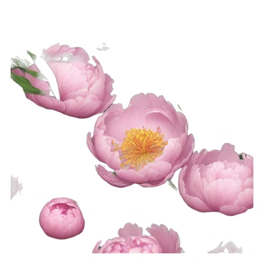 common herbaceous peony sticker