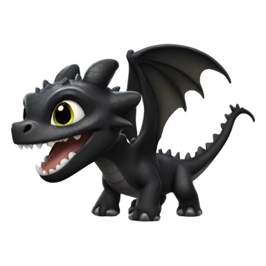 Toothless the dragon sticker