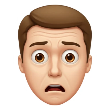 wow man shocked facial expression sticker