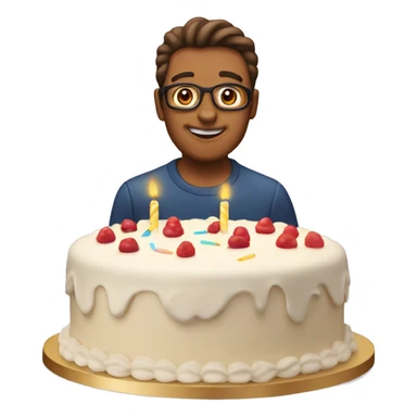 Cake with 100th birthday sticker