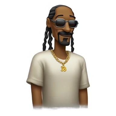 Snoop Dogg saying, "Fo shizzle dizzle" sticker