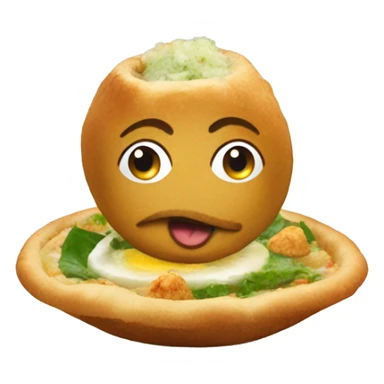 pani puri indian dish sticker