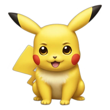 pikachu qui porte un chat sticker