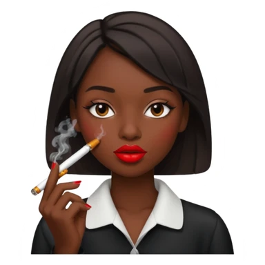 Sigara içen kız sticker