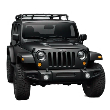a jeep rubicon black color sticker
