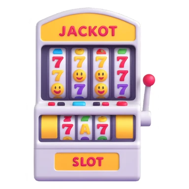 casino max win and more, slot machine jackpot, 3D emoji style sticker