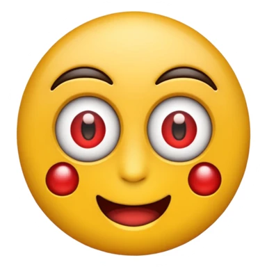 Emoji cansado con ojos rojos sticker
