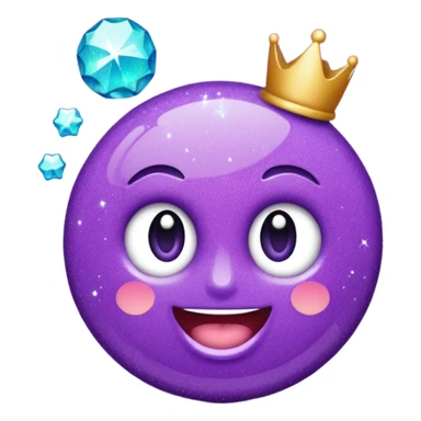 Glitter Roxo e Ciano Mão apontando para direita sticker