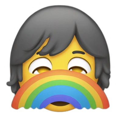 Caca arc en ciel sticker