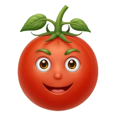 Eine Tomate mit Gesicht welche Arme hat und Beine  sticker