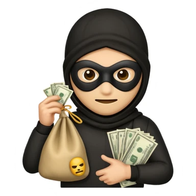 Robber emoji sticker