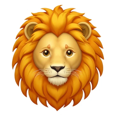 lion flat design, no shading sticker