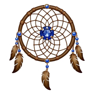 Dreamcatcher with sapphire stones sticker