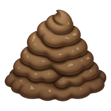 muted poop sticker