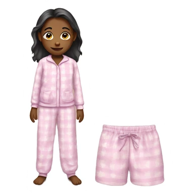 Girl in pajamas  sticker