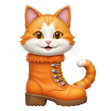 crea un emoji del gatto con gli stivali sticker