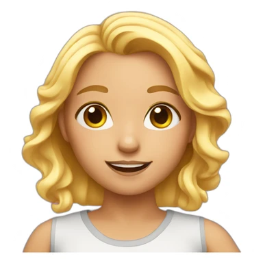 girl taking a selfie sticker