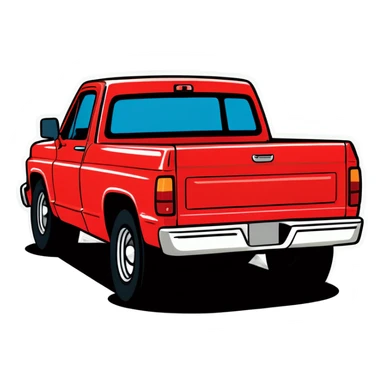 Dog driving a lowered truck sticker