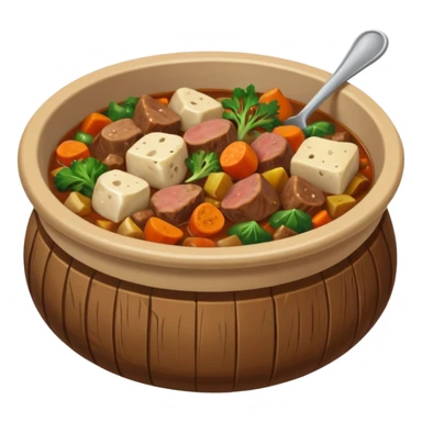 stew medieval in a bowl sticker
