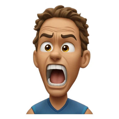 Rafael nadal screams sticker