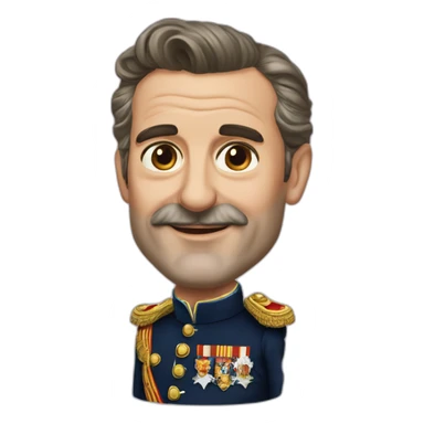 Hyperrealist Felipe vi king of spain sticker