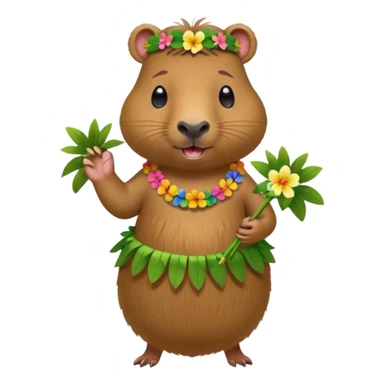 capybara hoola dress up sticker