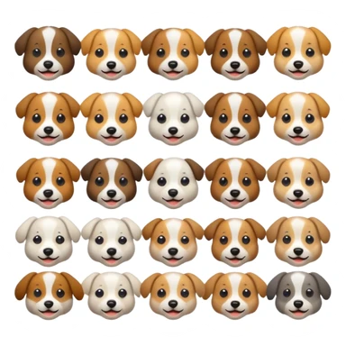 dog breed avatars cartoon sticker