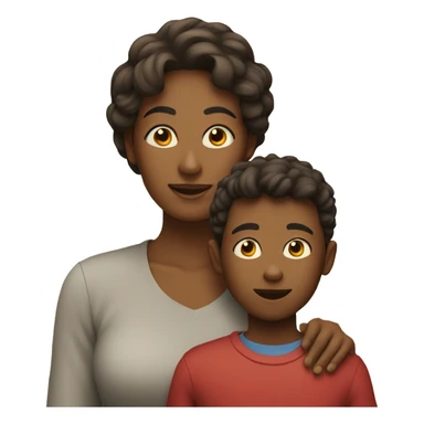 mom and son sticker