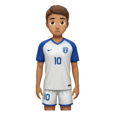 Undergraduate soccer player on college field, focused look, campus stadium lights, cinematic, realistic sticker