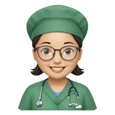 Open


Open


Open


Open
FILIPINA FEMALE NURSE, CHUBBY, NO HAIR, WITH GLASSES, GREEN SCRUBS, AND CAP, SMILING sticker