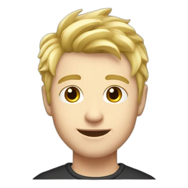 streamer blonde boy sticker