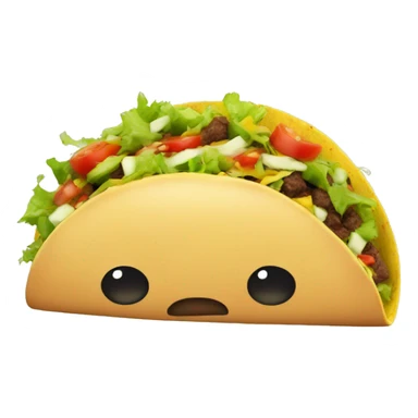 Taco on ur head sticker