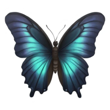 Mariposa negra astetics sticker
