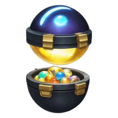 Pokemon Game LootCase Color Obsidian Rich Treasure Legendary Epic Pokeballs and Pokemons Inside this have Shiny Glow sticker