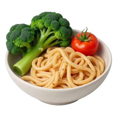 Meal broccoli chicken and tomato  sticker