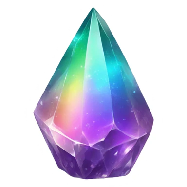 Rainbow crystal shard sticker