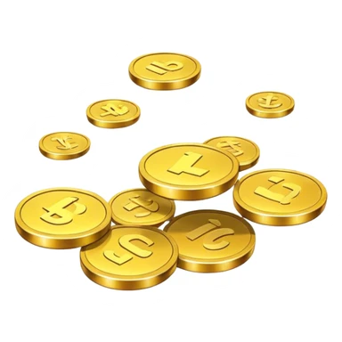 levitating coins sticker