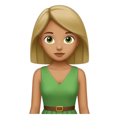 Bratz human girl green sticker