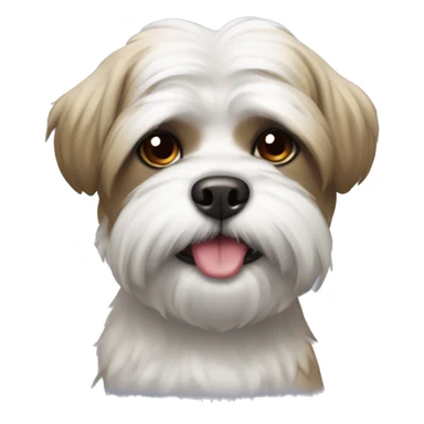 Shitzu with dark nose  sticker