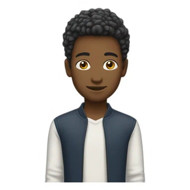 Garçon aux cheveux blancs sticker