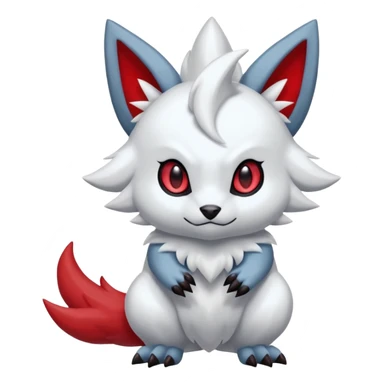 Absol-Kyurem-Zorua-Furret-Zangoose-fusion-animal-Fakémon-hybrid-creature  sticker