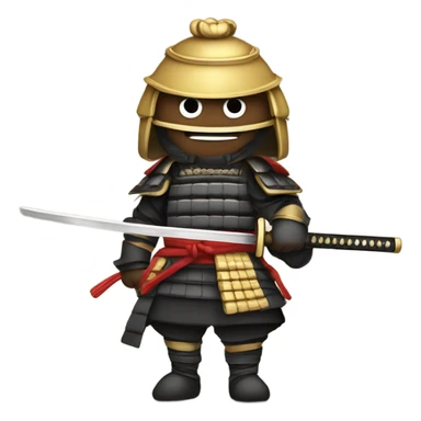 Samurai holding a sword sticker
