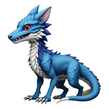 Epic complex detailed aesthetic-scenic-Fakémon-Trico-Sergal-Vernid-creature sticker