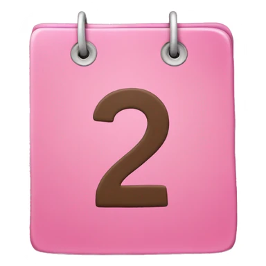 The number 22 written on a pink calendar sticker