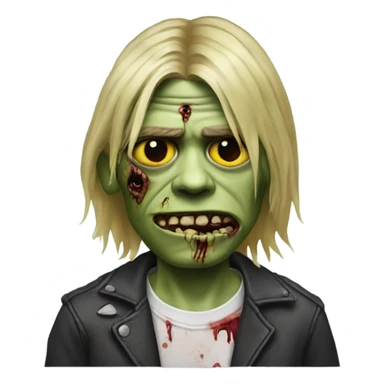 kurt cobain zombie sticker