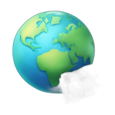 Planet earth with cash money sticker