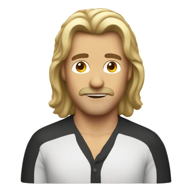 Guy with a mullet sticker